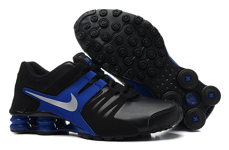 Nike Shox actuelle bleu noir 2014 nouvelles chaussures (2)